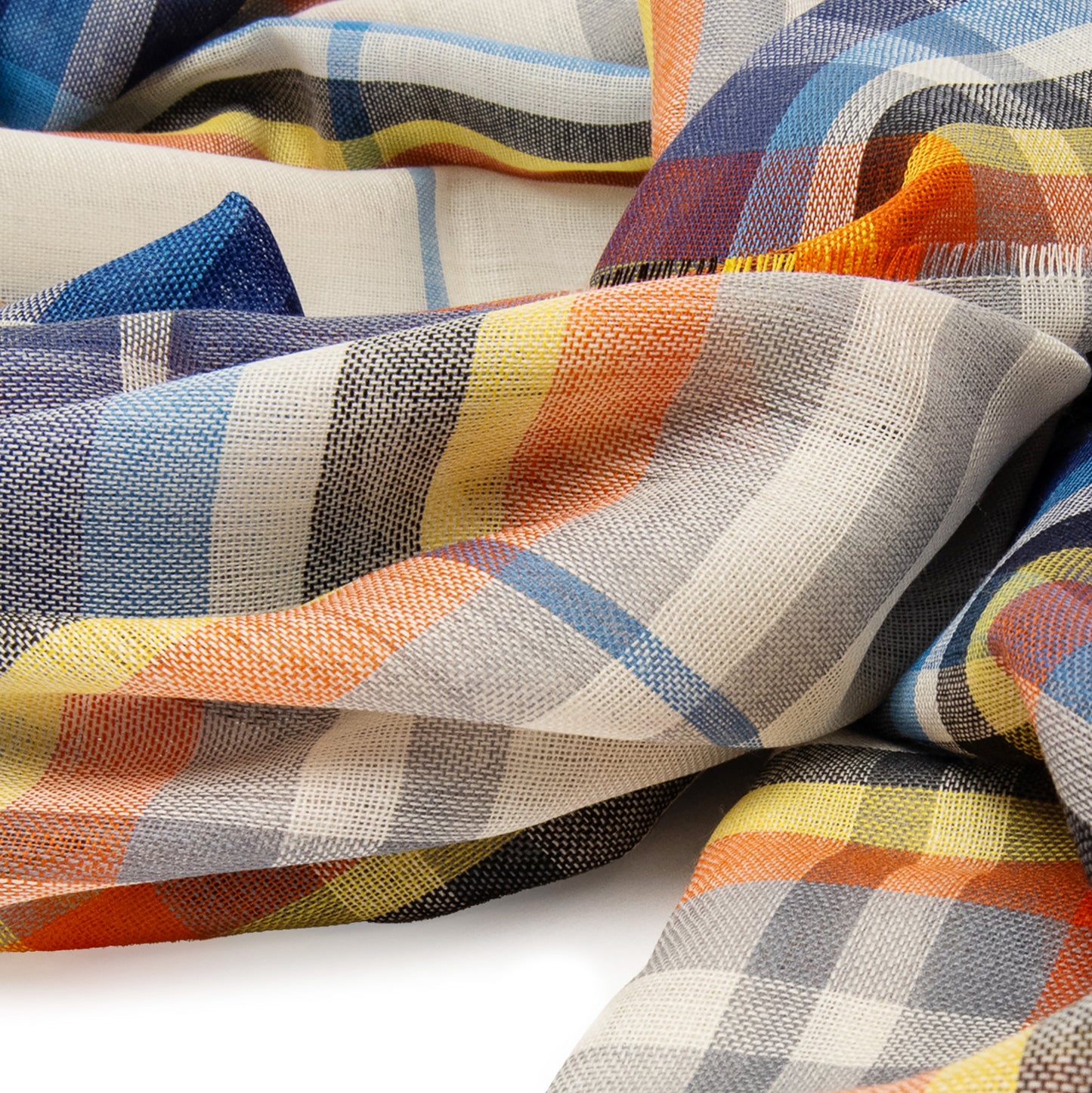 Antarctic Tartan Fine Merino Wool Scarf
