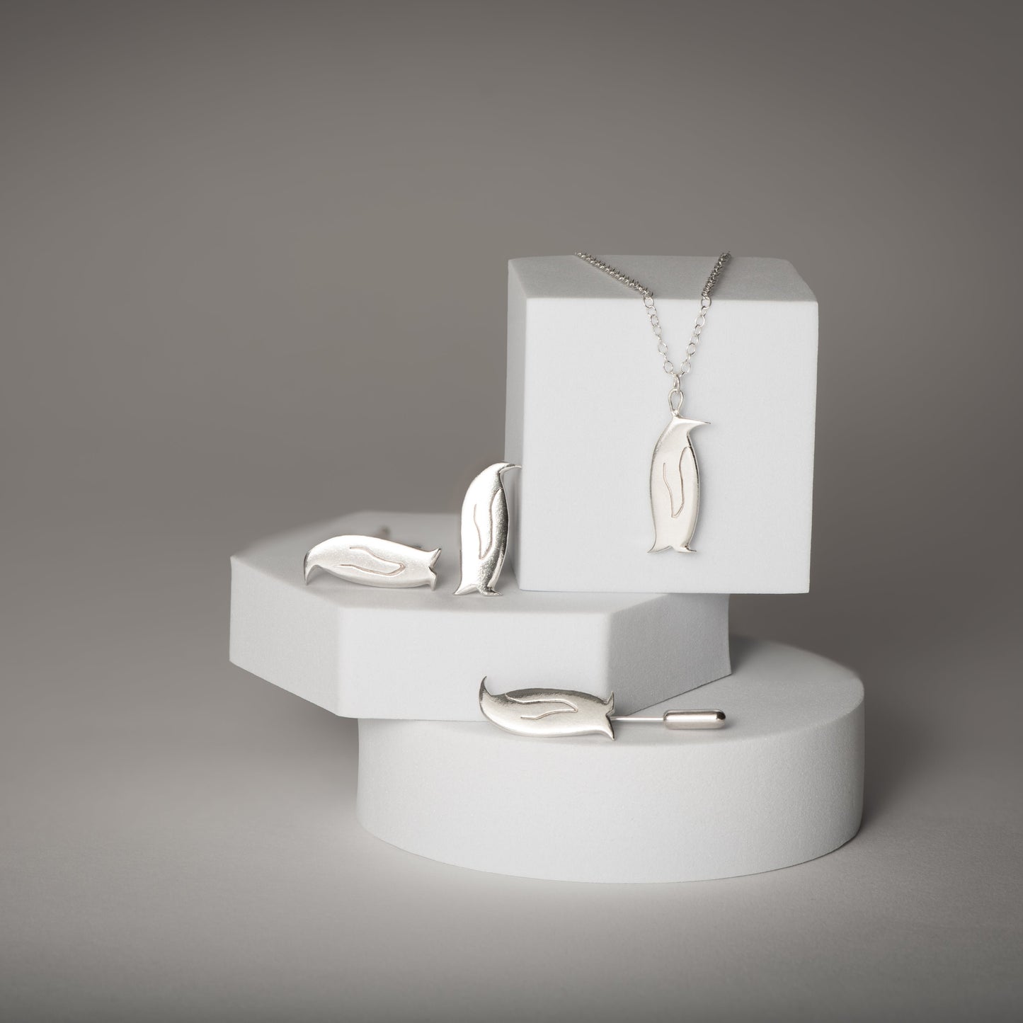 Silver Penguin Necklace