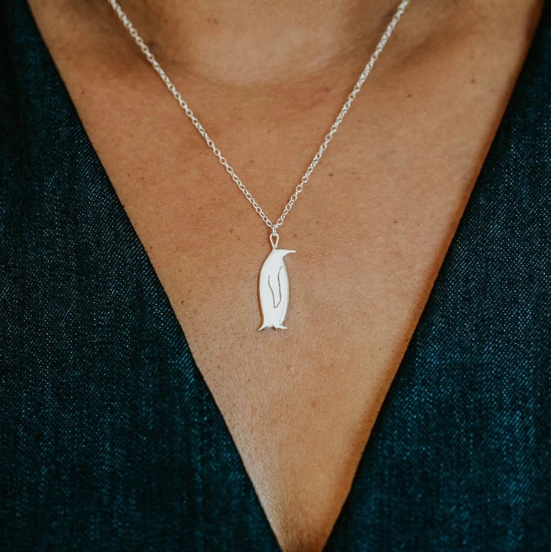 Silver Penguin Necklace