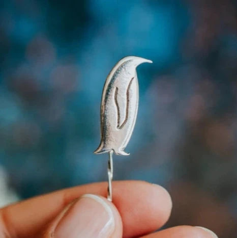 Silver Penguin Pin