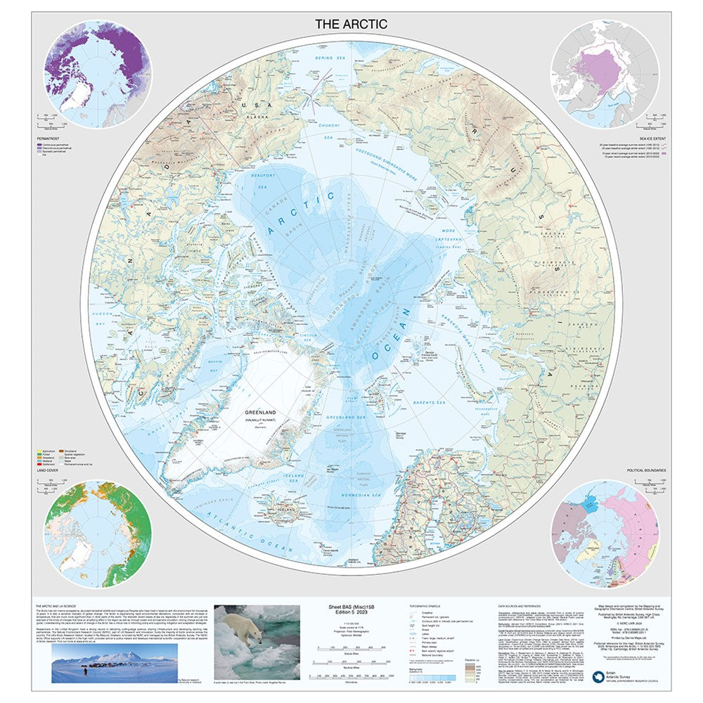 Antarctica and the Arctic Map