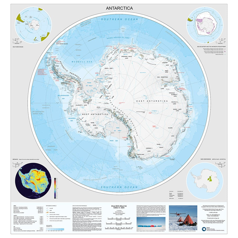 Antarctica and the Arctic Map