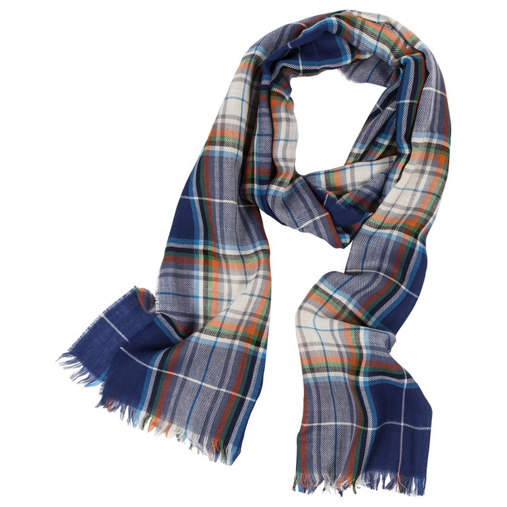 Arctic Tartan Woollen Scarf