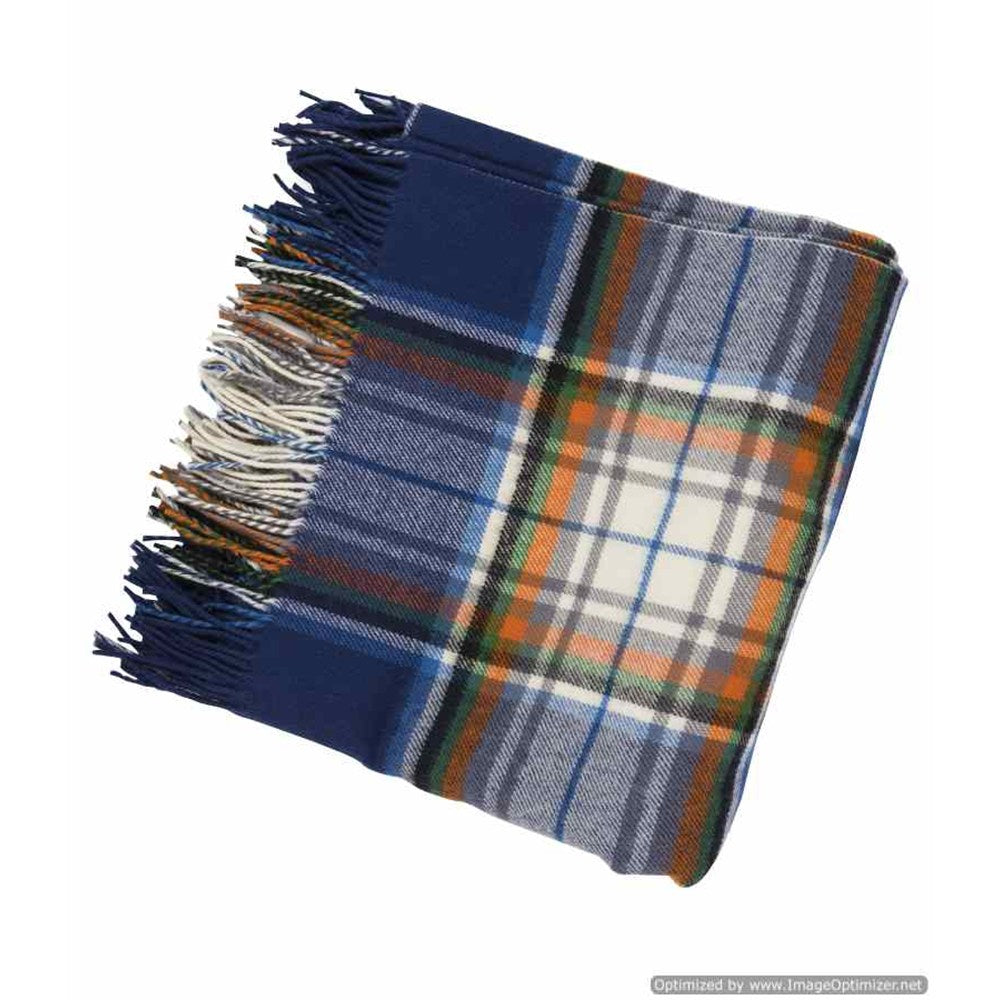 Arctic Tartan Lamsbwool Blanket