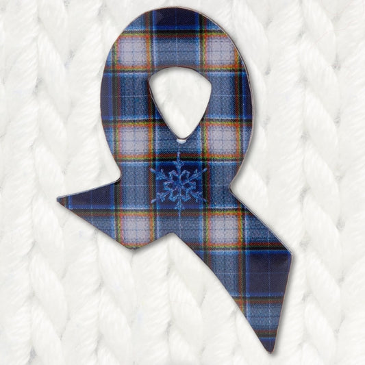 Arctic Tartan Climate Change Awareness Pin