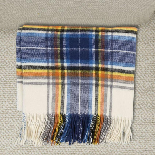 Antarctic Tartan Lambswool Blanket