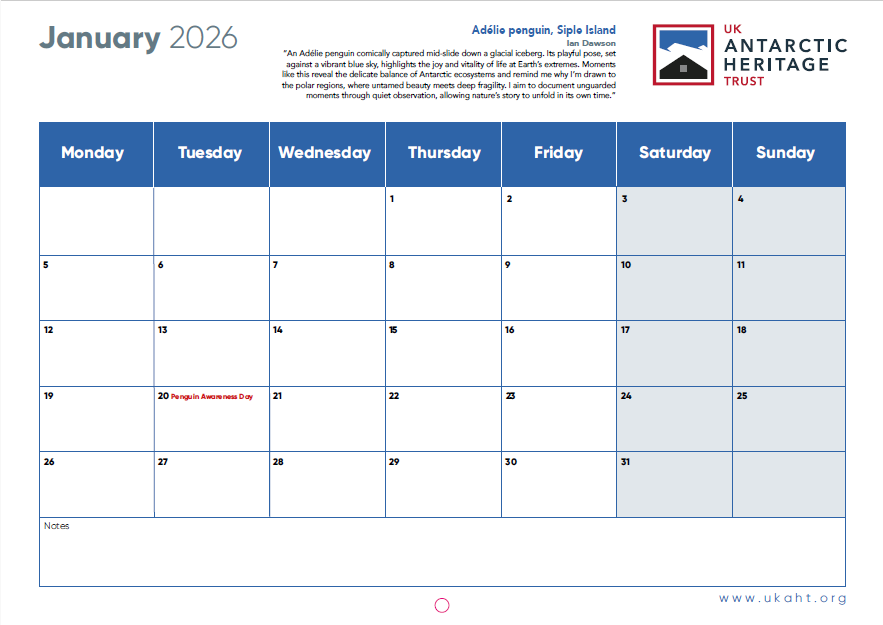 UKAHT Calendar 2026