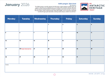 UKAHT Calendar 2026