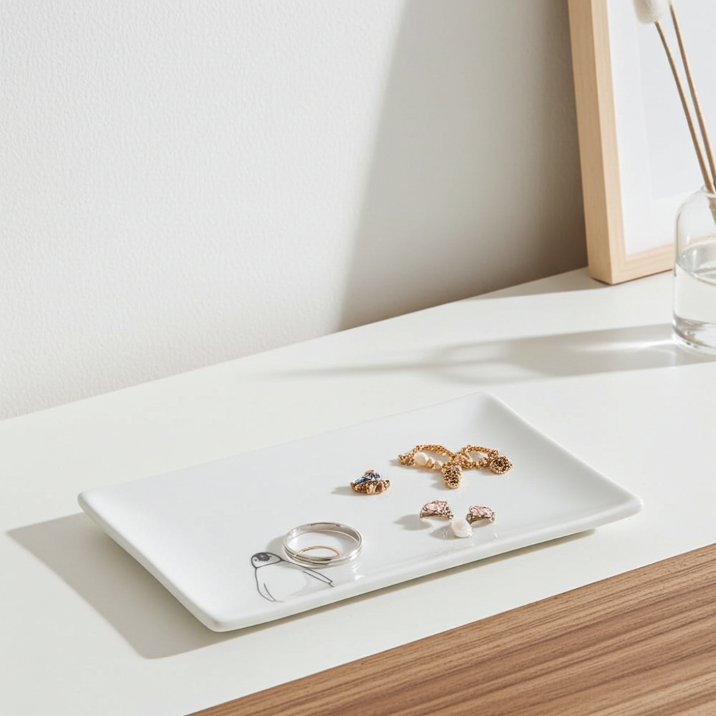 Penguin chick trinket tray