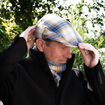 Antarctic Tartan Flat Cap