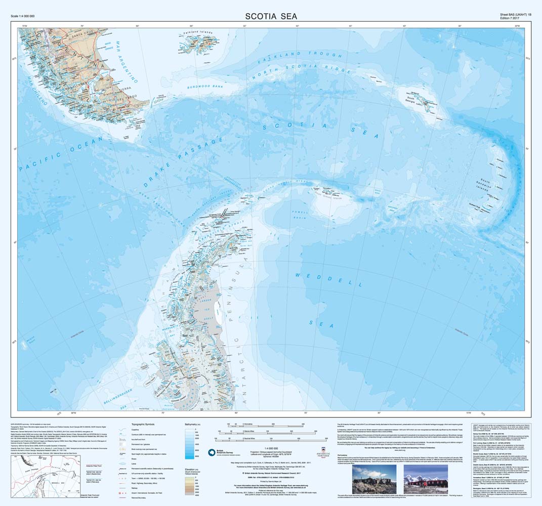 Graham Land & South Shetland Islands Map