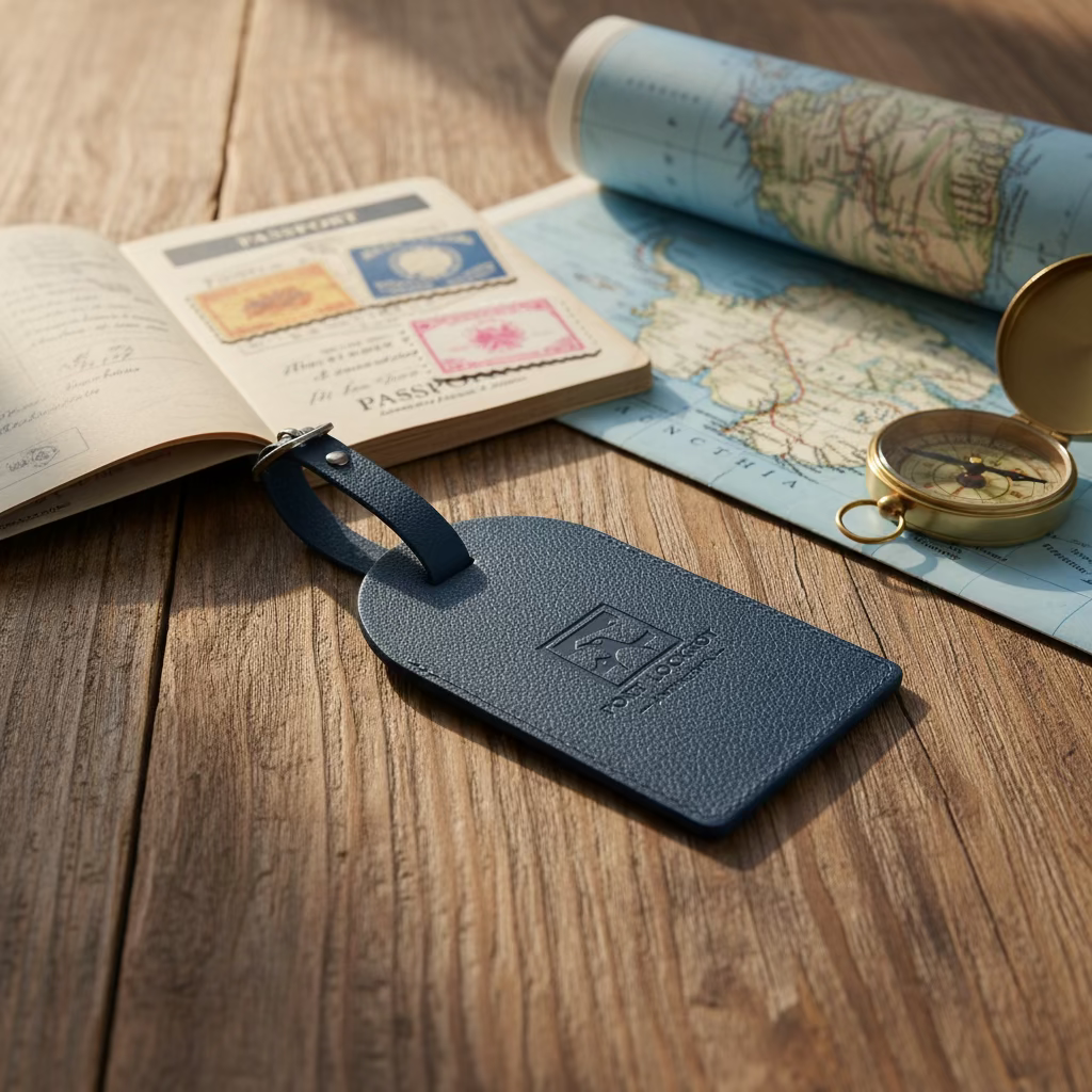 Port Lockroy Luggage Tag: made using recycled plastic bottles