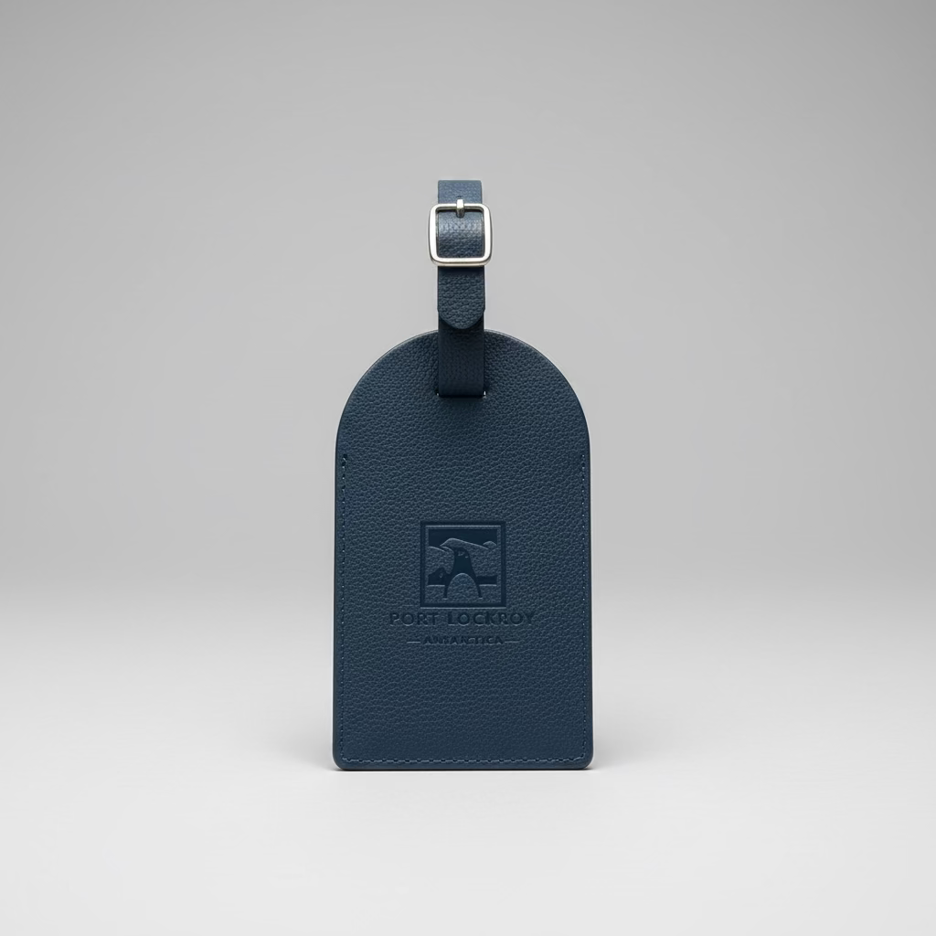 Port Lockroy Luggage Tag: made using recycled plastic bottles