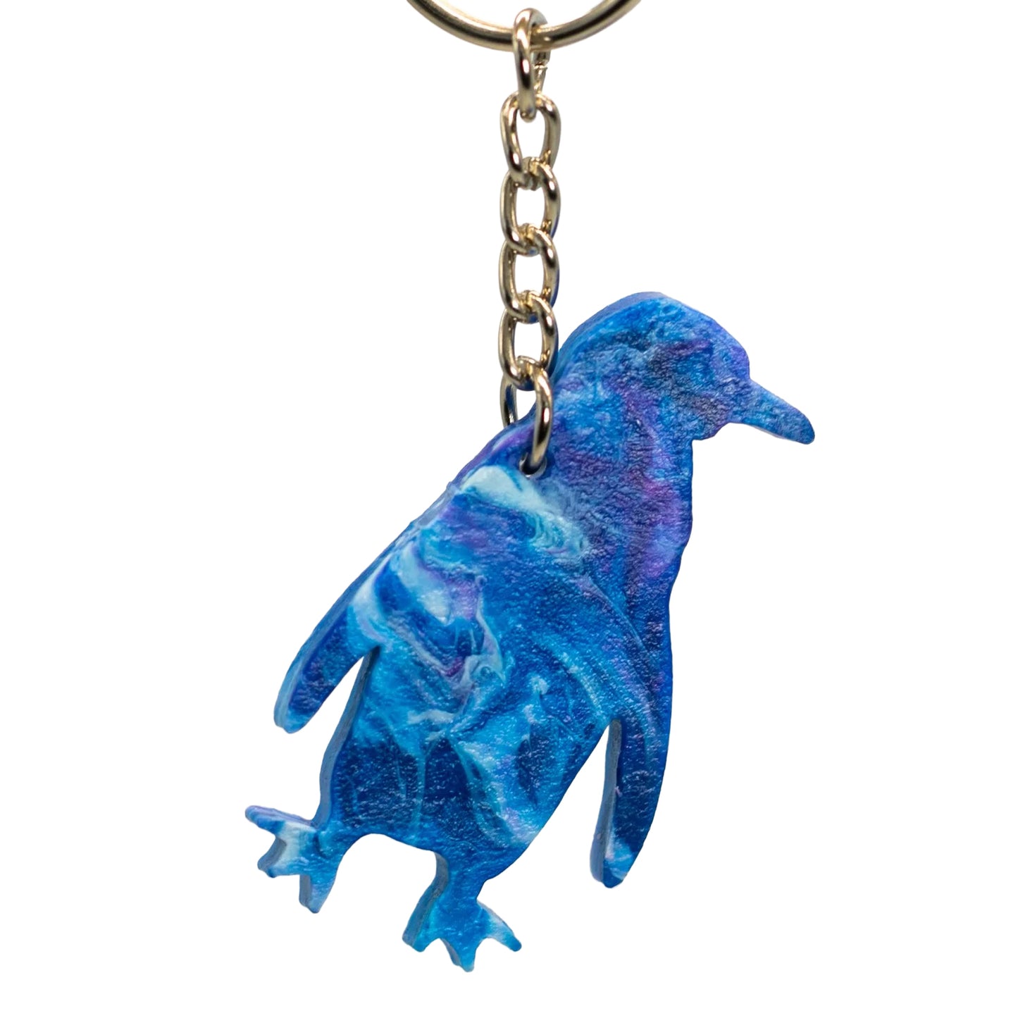 Penguin Keyring: made from 100% recycled plastic