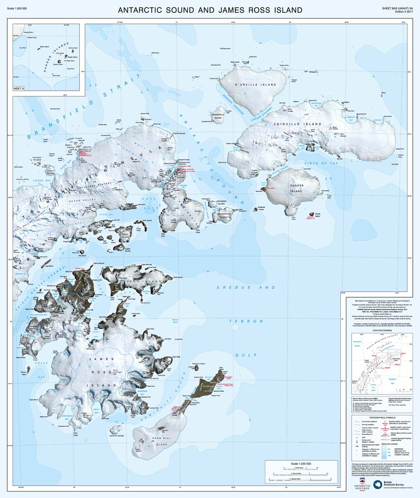 Northern Antarctic Peninsula Map