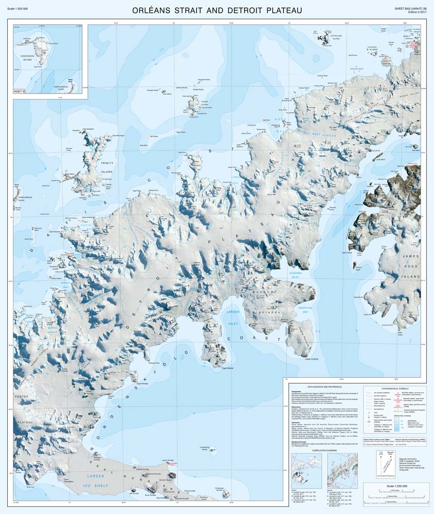 Northern Antarctic Peninsula Map