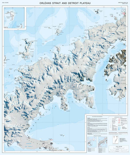 Northern Antarctic Peninsula Map
