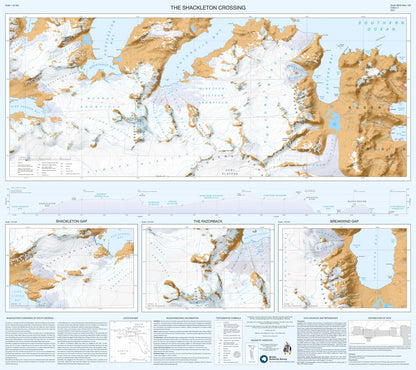 South Georgia & Shackleton Crossing Map