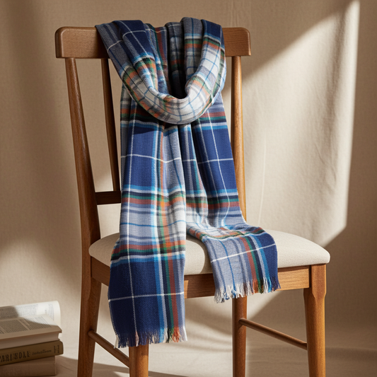 Arctic Tartan Woollen Scarf