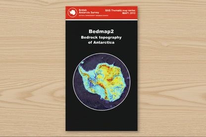Bedmap2 - Bed topography of Antarctica Map