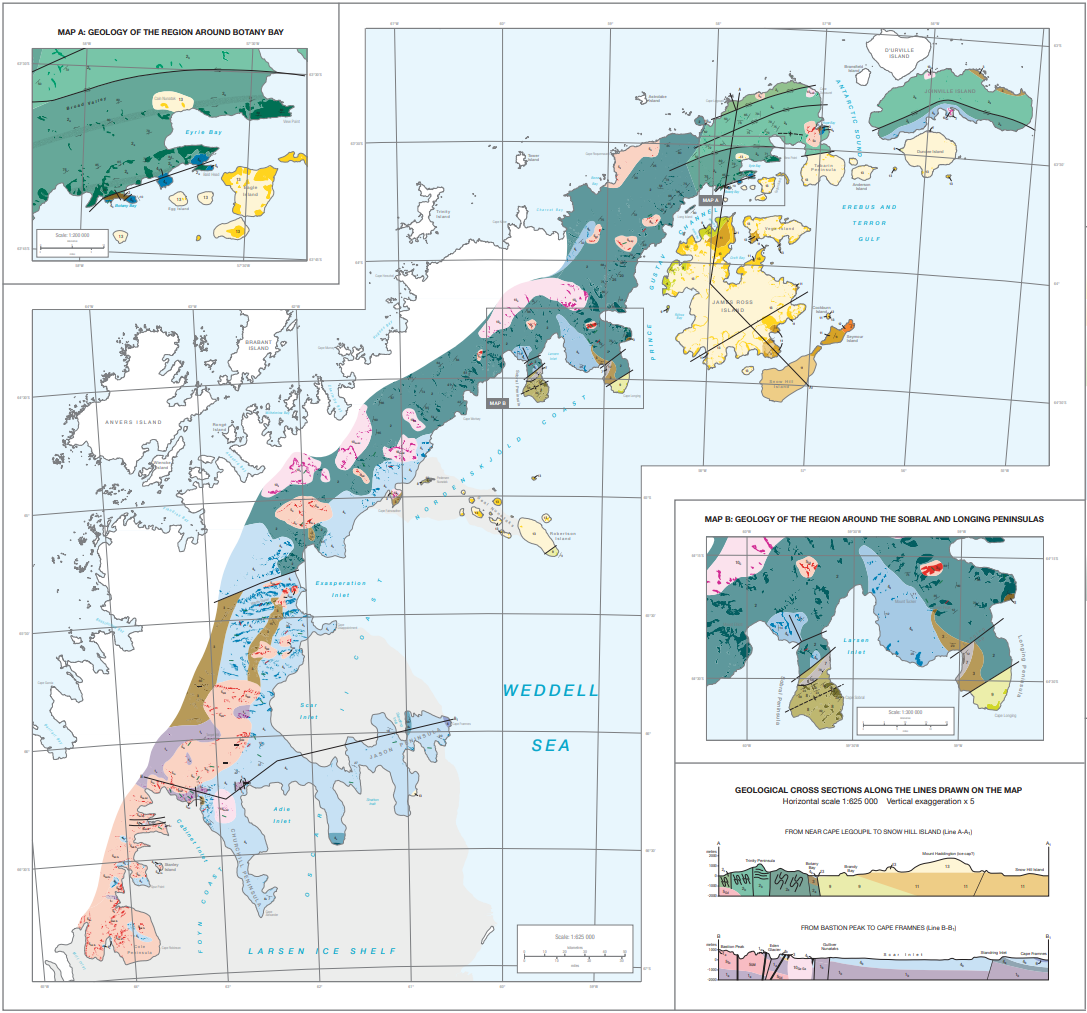 Geological map of South Georgia Map