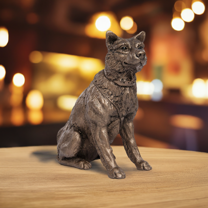 Husky Bronze Figure