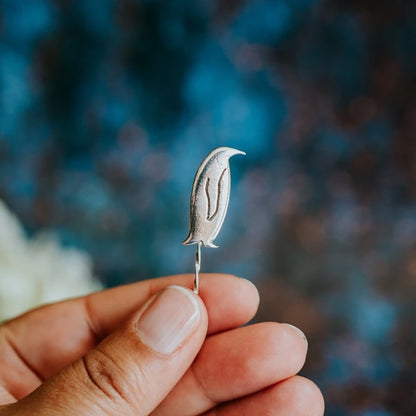 Silver Penguin Pin