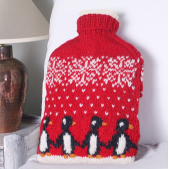 Red Penguin Hotwater Bottle