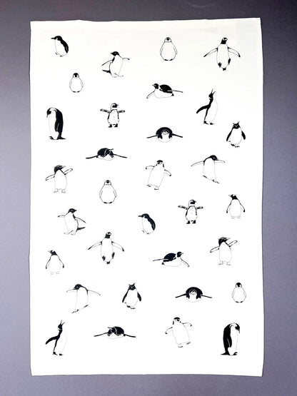 Antarctic Penguins tea towel
