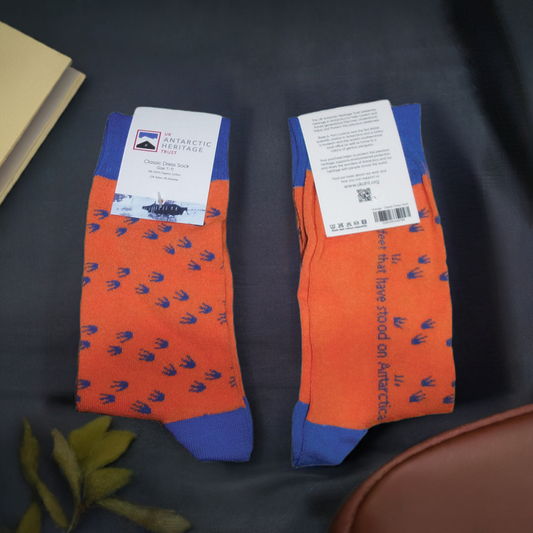 Penguin Footprint Socks (orange)