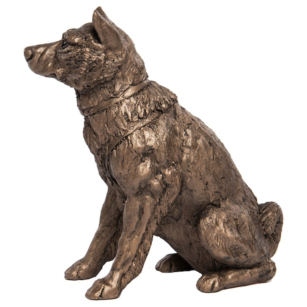Husky Bronze Figure