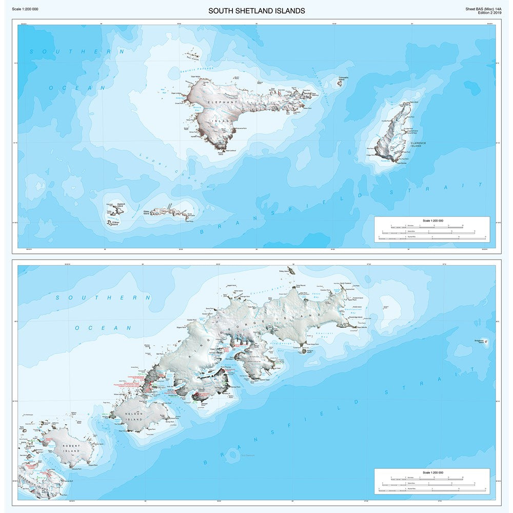 Sheet 14 South Shetland Islands Map